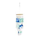 Deco 79 40303 Wood Capiz Wind Chim 22