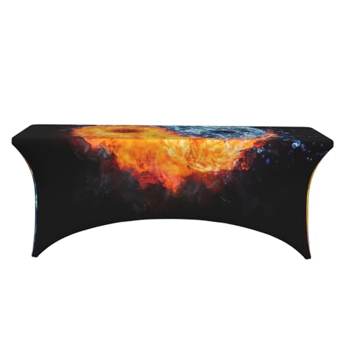 Nappe extensible Yin Yang pour cacher les pieds de table 1,8 m - 3