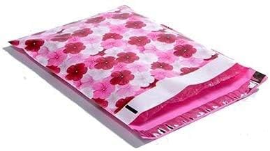 Miniatura 4 de Sobres de polietileno de diseño de 10 x 13 pulgadas paquete variado #9  Pavo real, diamante geométrico de mármol, hibisco rosa, flor de cerezo
