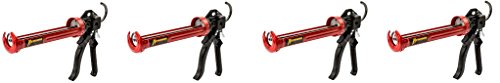 Newborn 250 Super Smooth Rod Revolving Frame Caulking Gun, 1/10-Gallon Cartridge Capacity, 18:1 Thrust Ratio (4-(Pack))