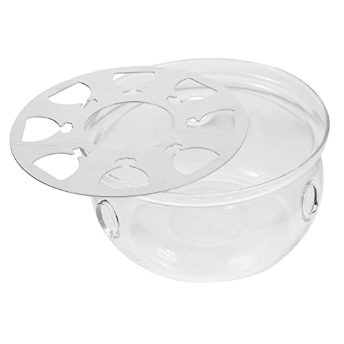 Hemobllo Chic Glass Teapot Warmer Heating Base for Tea Food Elegant Transparent Design for Home Use Tea Heating Tool