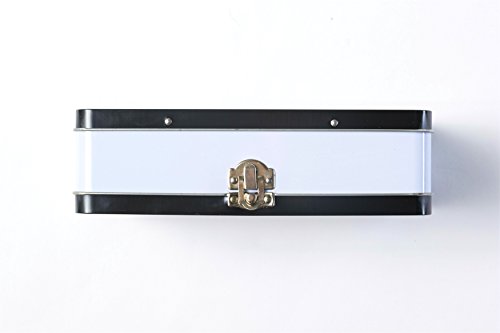 Image of DAHO Metal Storage Box with Hinge for Office, School, Home, Makeup, Arts & Crafts and Accessories (Follow Your Heart)