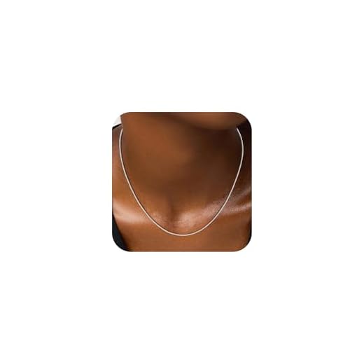 Goldegg 925 Sterling Silver Chain for Women, Diamond Cut 1mm Box Chain