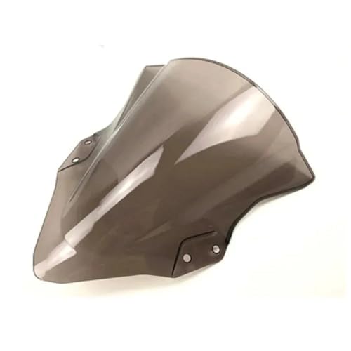 Motorrad Windschutzscheibe Windschutz Front Verkleidung Windabweiser Für Kawasaki Für Ninja 250 Für Ninja 400 Für Ninja 250 400 Für EX400 2018-2023 Windschild Windabweiser Windschutz(Rauch)