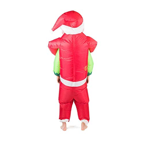 Bodysocks® Inflatable Santa Carrying Elf Costume