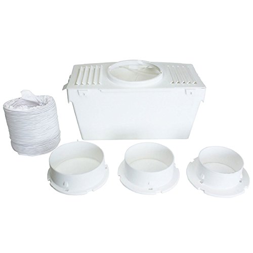 Lazer Electrics Kit universel pour sèche-linge d’intérieur Aération avec flexible Blanc VT79 Cover