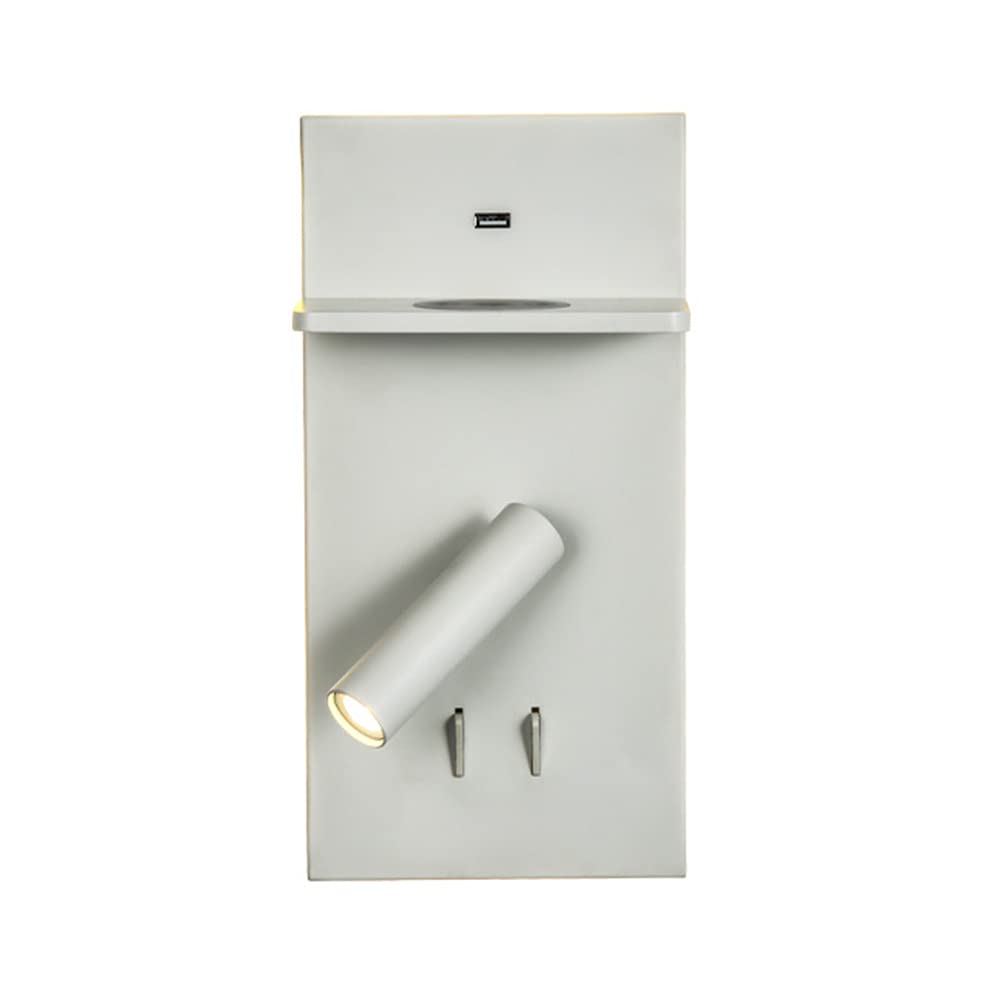 Aplique de Pared, Lámpara de Pared, Lámparas de Lectura, Cabecero de Cama, Aplique de Pared LED, Foco de Pared USB de 5 V 2,1 An, Retroiluminado para mesita de Noche, Pasillo, Cuad