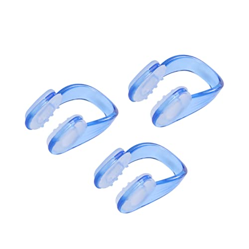 balacoo 3pcs Unisex Silicone Swimming Nose Clip for Swimmers Earplugs for Adults Nose Protector Random Color