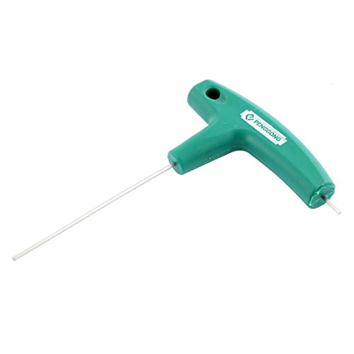 uxcell® a15052300ux0152 Green H1.5 1.5mm Tip Shaft T Handle Dual Head Hexagon Hex Key Wrench
