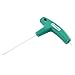 Uxcell a15052300ux0152 Green H1.5 1.5mm Tip Shaft T Handle Dual Head Hexagon Hex Key Wrench