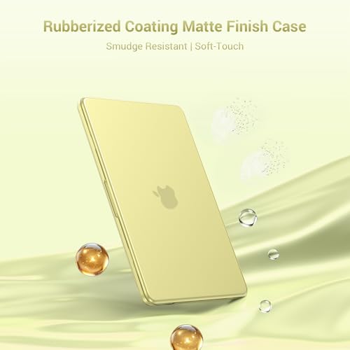 Image of MOSISO Compatible with MacBook Neo Case 13 inch 2026 Release Model A3404 with A18 Pro Chip, 4 in 1 Kit Precision Fit Crack & Scratch Resistant Protective Hard Shell Case Cover, Citrus