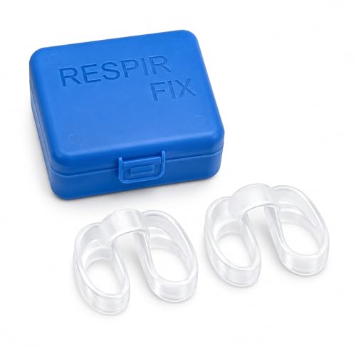 RESPIRFIX Dilatador Nasal Antironquidos Transparente - 2 Unidades Reutilizables para Dormir y Deporte - Reduce Ronquidos y Mejora la Respiración - Grado Médico Fabricado en España
