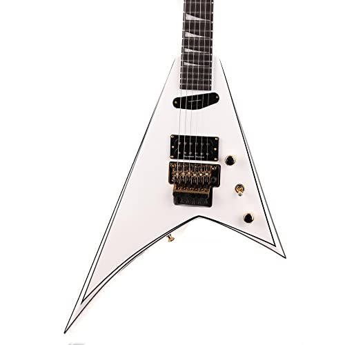 Jackson Concept Series Rhoads RR24 HS EB White W/Black Pins Guitarra Eléctrica - Les Beatles, Paul McCartney, John Lennon, RIngo Starr, George Harrison Jackson Concept Series Rhoads RR24 HS EB White W/Black Pins Guitarra Eléctrica – Image 8