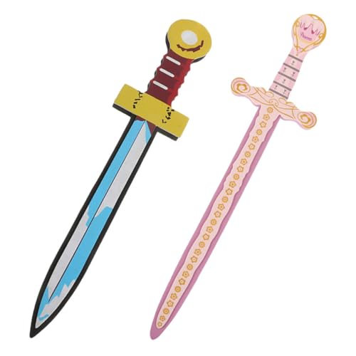 Yardwe 2 Piezas Juguete De Espada De Espuma para Espada Falsa Accesorios De Escenario Juego De Lucha De Espadas Accesorios De Halloween Espada Simulada Accesorio De Rendimiento