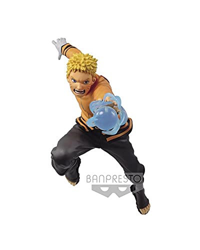 Banpresto Boruto Naruto Next Generations Vibration Stars-Uzumaki Naruto & Uzumaki Boruto-(A:Uzumaki Naruto), Multiple Colors (BP17725)