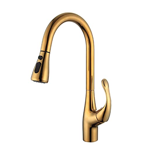 Robinet de cuisine avec douchette extractible mitigeur en laiton d'évier