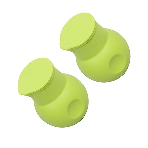 GRIRIW 2pcs Silicone Chocolate Melting Pot Baking Tool for Melting Chocolate Butter and Sauces Microwave Flexible Design for Easy Pouring Green