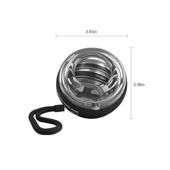 Curaball Hand Exerciser & Power Ball Hand Exerciser - Adjustable Resistance for Strengthening Fingers, Wrists & Arms -Includes Digital Counter & Portable Case (1)