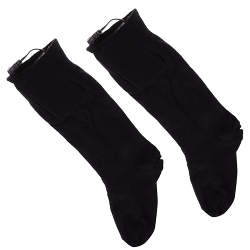 FUNOMOCYA Calcetines Calefactables de Algodón con Doble Capa Térmica Calentadores Seguros y Cómodos para Mujer y Hombre para Senderismo y Clima Frío