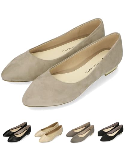 【EC限定】ポインテッドトゥフラットパンプス/R-4007