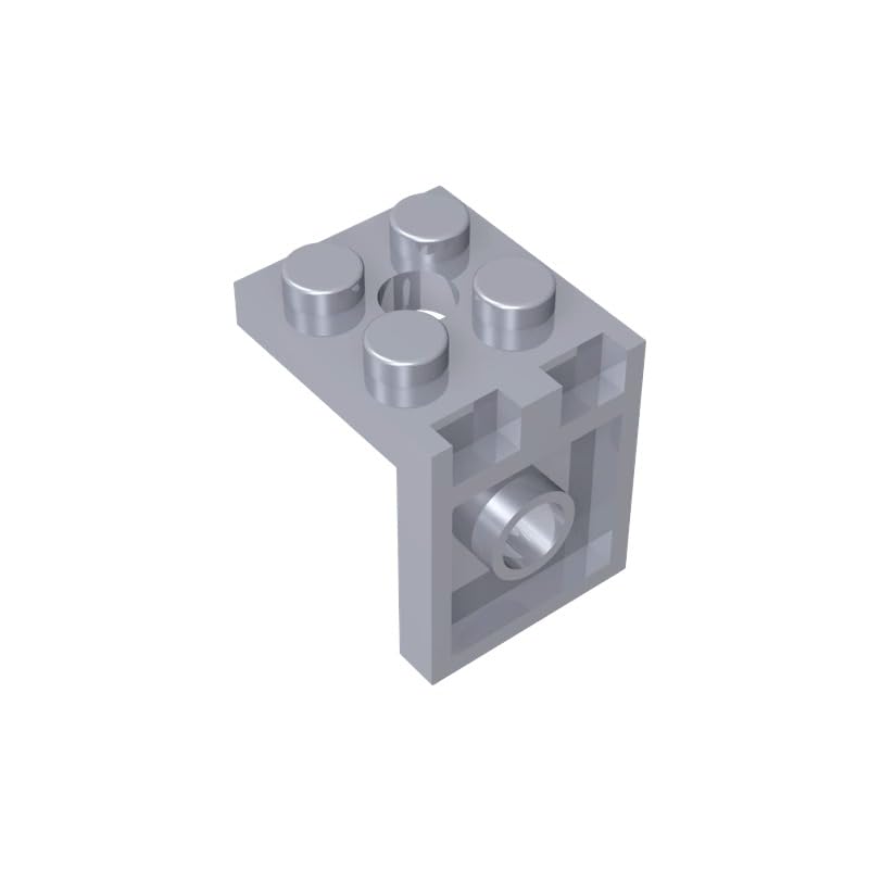 GDS-1057 Bracket 2x2-2x2 50PCS Compatible with Lego Toy 3956 35262 6019212 DIY Parts and MOC Components for Major Brick Brands Color:Flat Silver