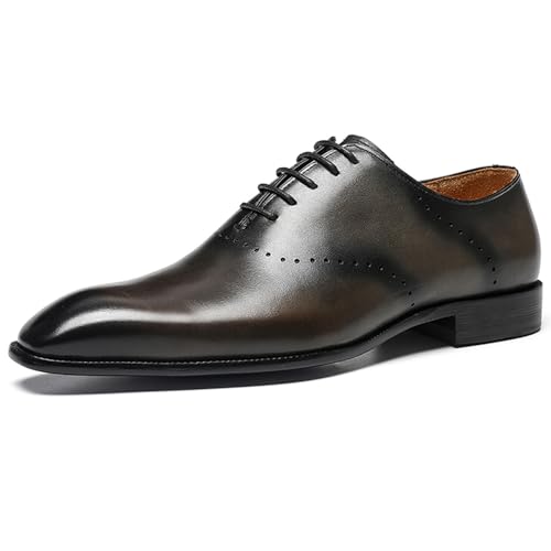 Men's Dress Shoes - Minimalist Cap Toe Oxford in Genuine Leather | Sleek Dress Shoes for Business 66292