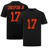 Shxinet Kc Concepcion T-Shirt Black Mens Football Stitched T-Shirt