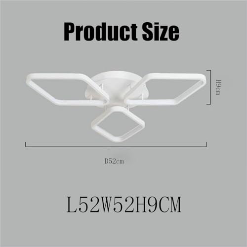 Plafonnier à intensité variable LED avec télécommande salon - 4