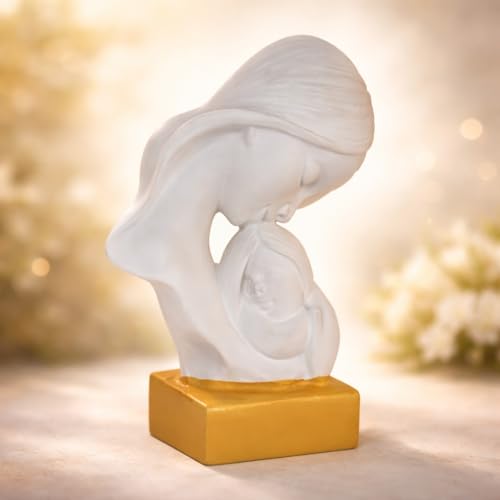 Image of CraftVatika Mother Baby Statue Showpiece Gift, Mother Baby Figurine, motherr Child Statue, Home Decor Items, House Warming Gifts Mother's Day, Baby Shower Gifts for Mom to be