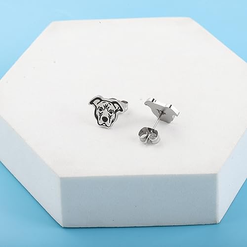 Lywjyb Birdgot American Pitbull Dog Stud Earrings - Pitbull Dog Gift for Women, Girlfriend4