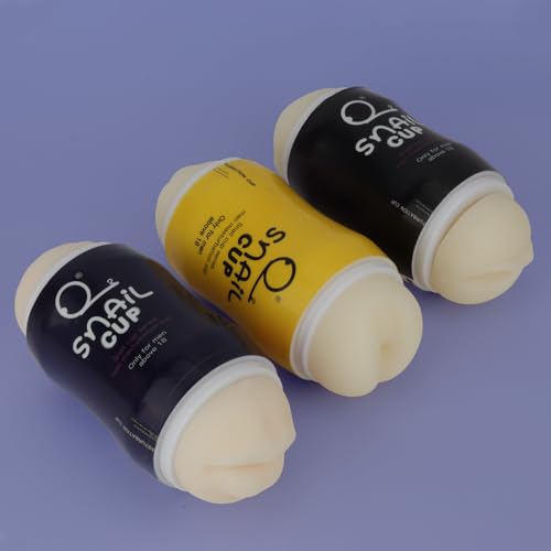 Image of 2-in-1 Dual-Ended Male Masturbator，Masturbation Cup, Male masterburbater，Penis Stroker, Pussy Sex, Oral Sex,Anal Sex 3 Mode Male Sex Toys (Orange)