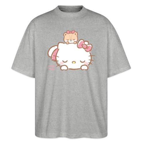 T-shirt oversize Hello Kitty et ours en peluche unisexe bio par Spreadshirt