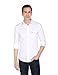 U.S. POLO ASSN. Mens Solid Dobby Fs Regular Fit Shirts (Usshtfx0006_White_M)