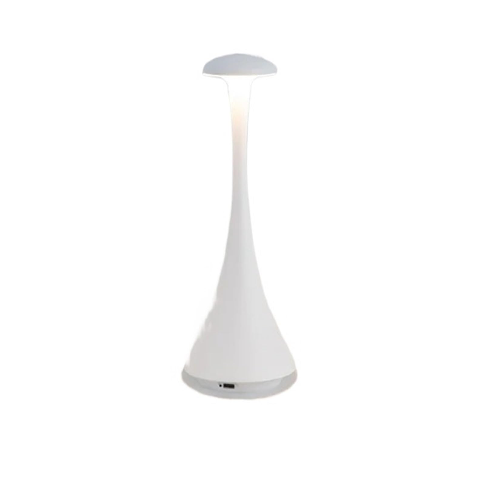 CKAFZMYJQBT Mushroom Table Lamp, USB-C Rechargeable Touch Creative Night Light for Hotel, Bedroom & Home Atmosphere
