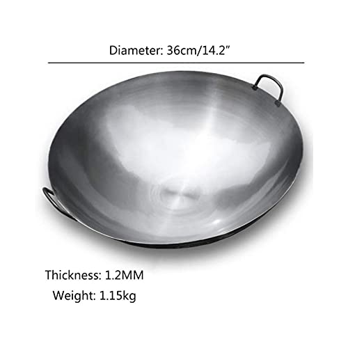 Wok de Hierro Fundido con 2 Asas, 36 cm miniatura 5