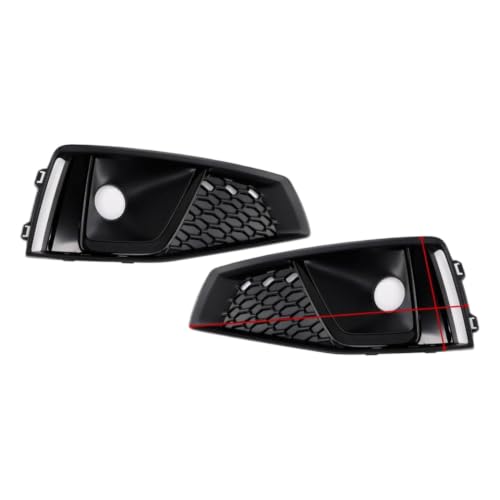 Rejilla para luz antiniebla de alta resistencia negra para Audi A4 B9 S-Line y S4 2018-2020