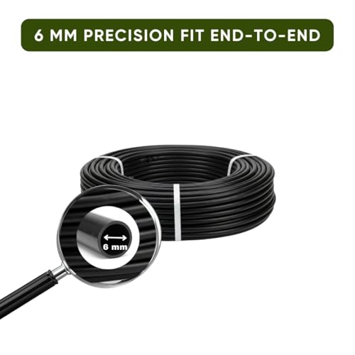 Image of Premier Feeder Line - 6MM for Drip Irrigation |50 Meter|UV Resistant Irrigation Pipe for Plants Garden Agriculture | Efficient Watering & Easy Installation