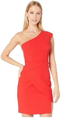 BCBGMAXAZRIA Vestido de cóctel de un solo hombro para mujer, Rojo, 6 :  Ropa, Zapatos y Joyería - Amazon.com