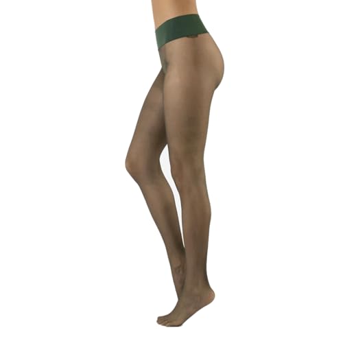 Image of CALZITALY Seamless Sheer Tights, Comfortable Waistband, 15 Denier Pantyhose Multi Colors Made in Italy