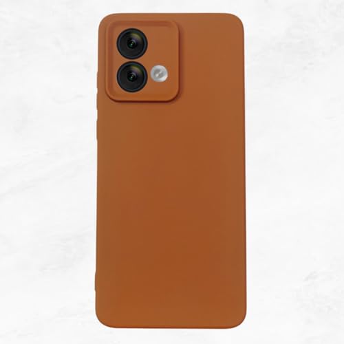 Image of Scalebee Leather Textured Case for Motorola Moto G84 5G, Soft Flexible Matte Finish Back Cover with Camera Protection, Anti-Slip Scratch-Proof Silicon Shell, Brown