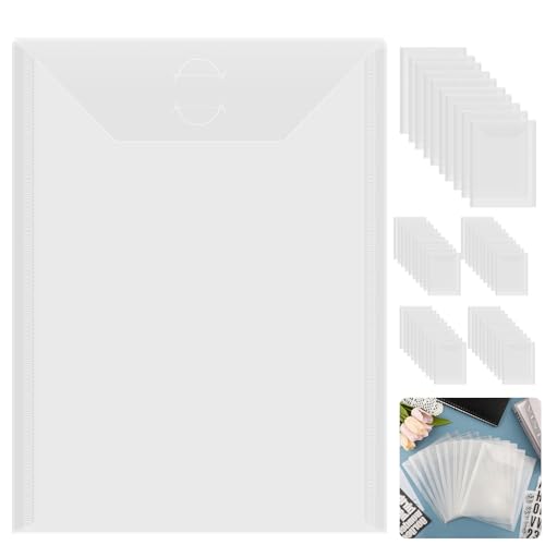 Enveloppes de rangement matrices de découpe transparentes Briartw pour pochoirs x50