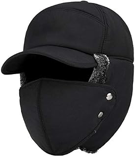 Gelentea Outdoor Cycling Cold-Proof Ear Warm Cap Thickened Ear Warmer Winter Hat for Men Hunting Hat Waterproof & Windproof
