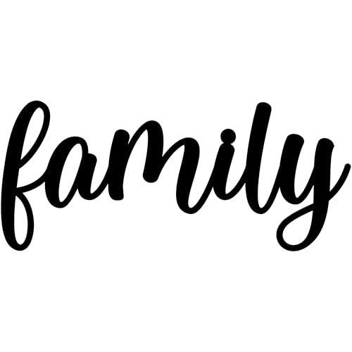 Metal Family Wall Art, Script Family Name Décor, Modern Wall Sign for Home