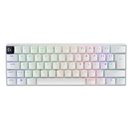 Logitech G PRO X 60 Lightspeed kabellose Gaming-Tastatur, QWERTY UK English Layout, Weiß