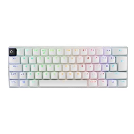 Logitech G PRO X 60 Lightspeed kabellose Gaming-Tastatur, QWERTY UK English Layout, Weiß