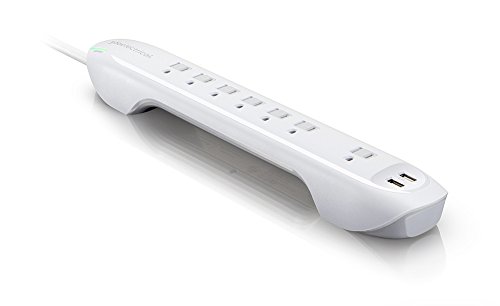 360 Electrical 360321 Idealist2.4 Surge Protector, 7 Outlets + Sliding Covers, 6′ Power Cord #TOP2