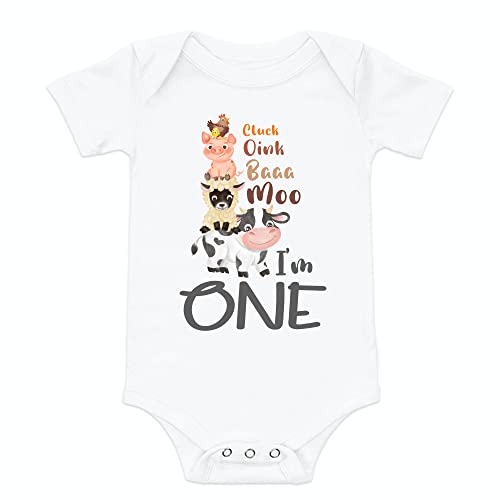animals first birthday shirt farm animals one birthday shirt 1st birthday shirt farm birthday party I'm one birthday shirt