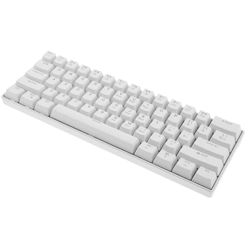 Clavier mécanique filaire compact blanc RGB pour éliminer la latence sur PC