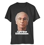 Curb Your Enthusiasm Mens Shirt Larry David Pretty Pretty Good Graphic T-Shirt (Black, Large)