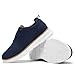 Men's Casual Dress Oxfords Shoes Breathable Knit Leisure Classic Business Fashion Sneakers Lightweight Comfortable Work Soft Sole Walking Shoes Dark Blue
